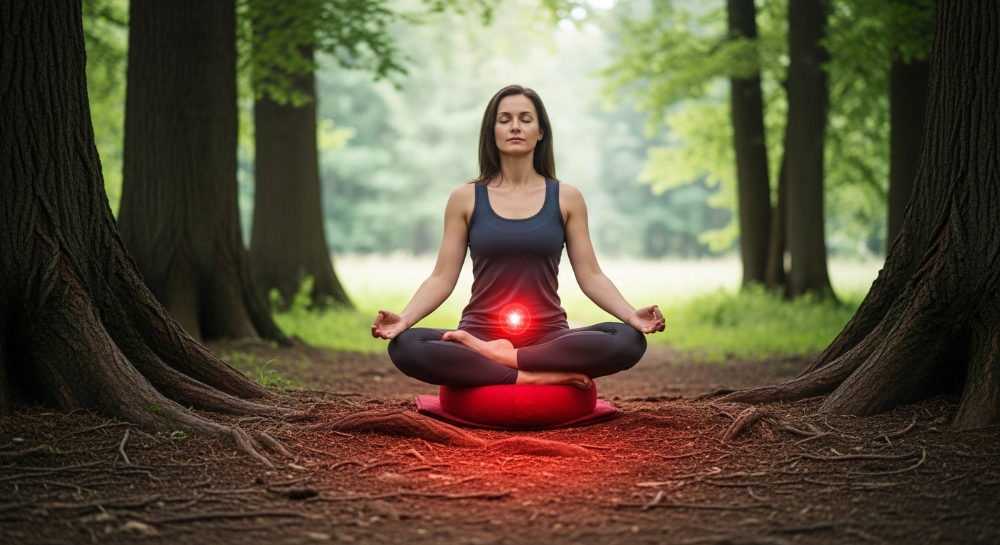 Медитация на красный лотос — визуализация Муладхары