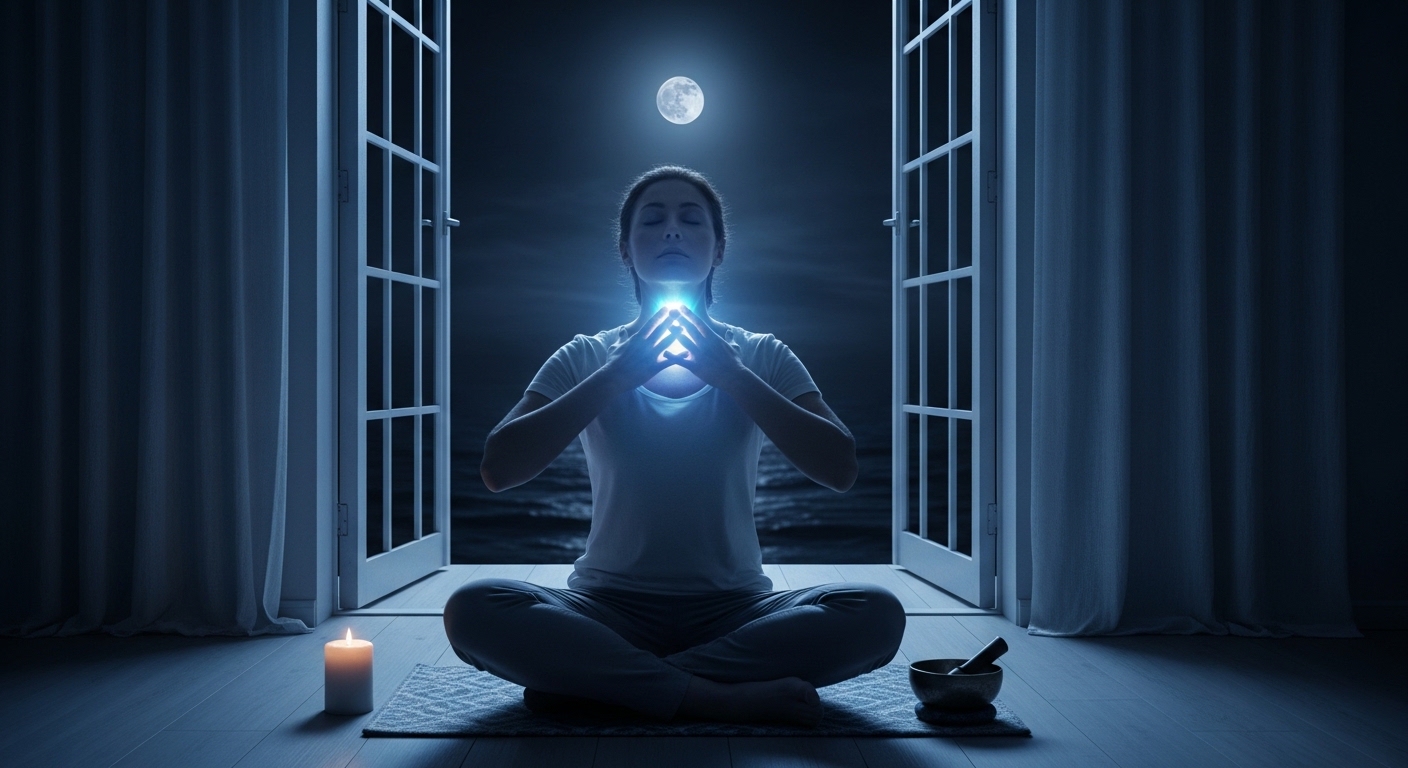 Медитация в синем свете — практика для раскрытия Вишудхи