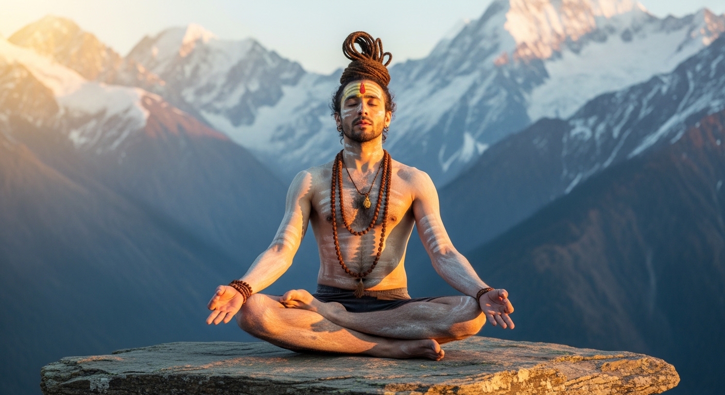 Медитация на Шиву — чистое осознание в горах